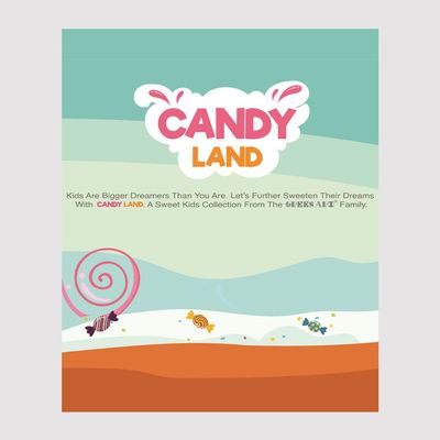 کاغذ دیواری کندی لند Candy Land
